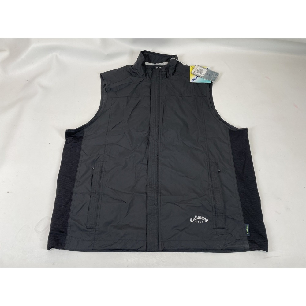 Callaway Golf X‎ Series Wind Vest Mens Size L Black NWT